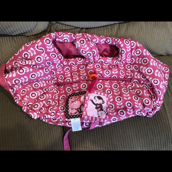 boppy shopping cart cover pink